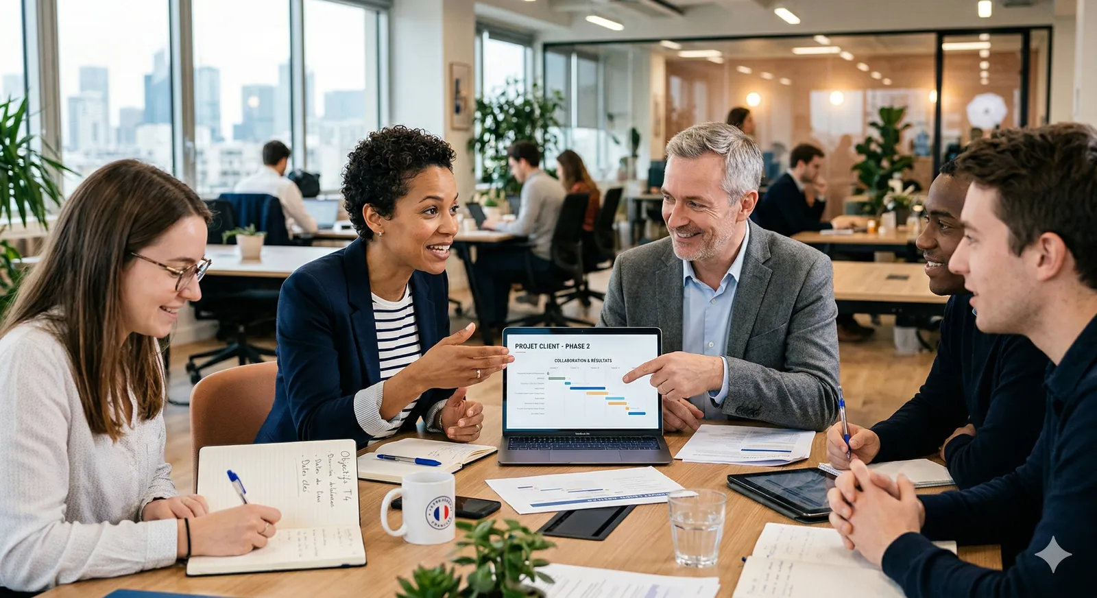 Réunion client avec Growing Partner